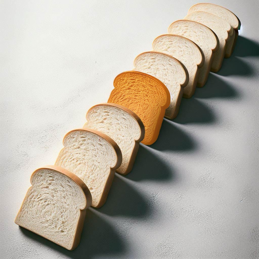 Image that shows bread slices and represent how our agency can make difference